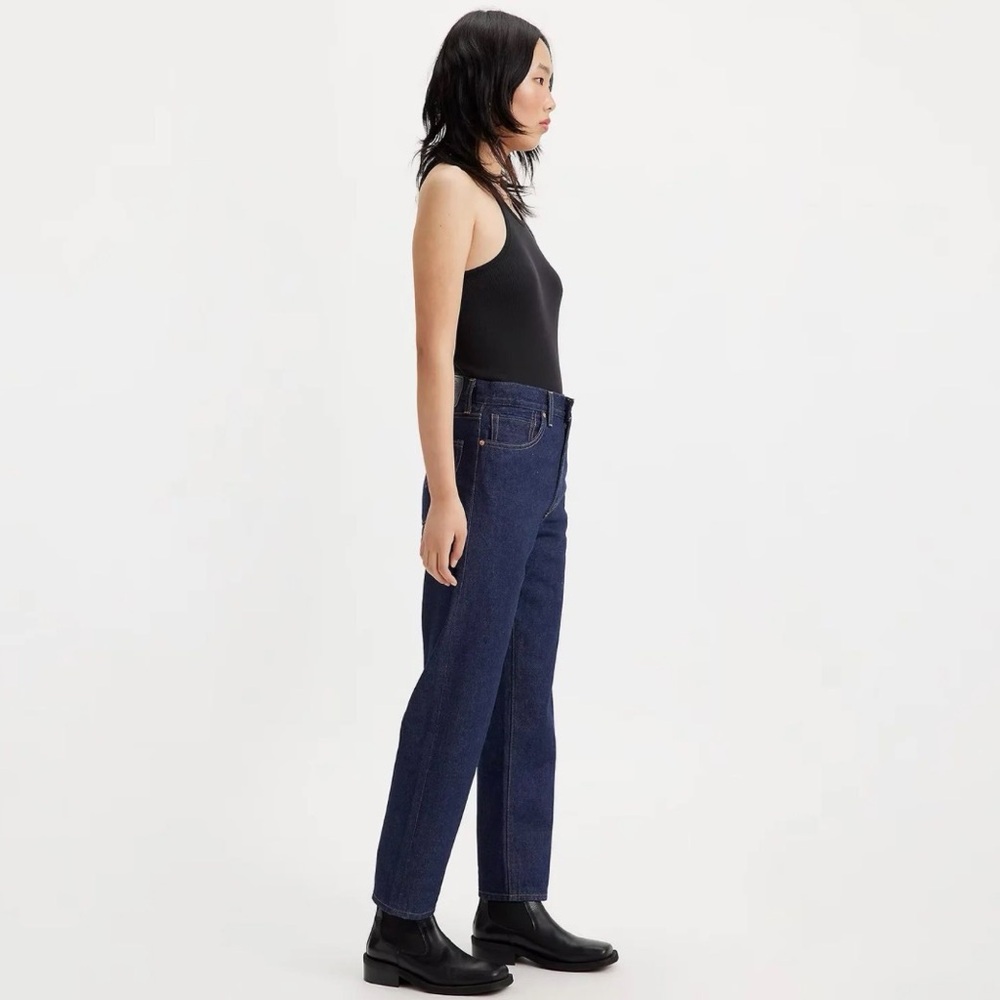 NWOT Levi’s Japanese Selvedge High Rise Column Women's Jeans - Dark Wash 30/27 - Picture 4 of 15